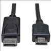 Tripp Lite P582-025 video cable adapter 300" (7.62 m) DisplayPort HDMI Black, Metallic1