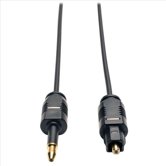 Tripp Lite Toslink - Mini Toslink, m-m, 2m audio cable 78.7" (2 m) Mini-TOSLINK Black1