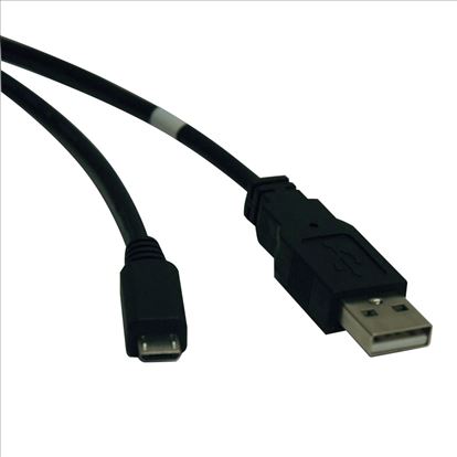 Tripp Lite U050-010 USB cable 120.1" (3.05 m) USB 2.0 USB A Micro-USB B Black1