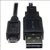 Tripp Lite UR050-06N USB cable 5.91" (0.15 m) USB 2.0 USB A Micro-USB B Black1