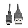 Tripp Lite U030-006-COIL USB cable 70.9" (1.8 m) USB 2.0 USB A Mini-USB B Black2