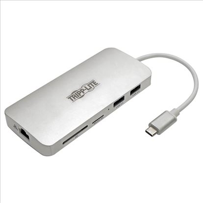 Tripp Lite U442-DOCK11-S interface hub USB 3.2 Gen 2 (3.1 Gen 2) Type-C 1000 Mbit/s Silver1