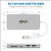 Picture of Tripp Lite U442-DOCK11-S laptop dock/port replicator USB 3.2 Gen 2 (3.1 Gen 2) Type-C Silver