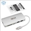 Picture of Tripp Lite U442-DOCK11-S laptop dock/port replicator USB 3.2 Gen 2 (3.1 Gen 2) Type-C Silver