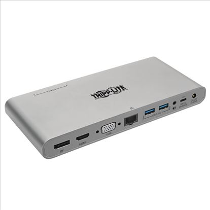 Picture of Tripp Lite U442-DOCK4-S laptop dock/port replicator Wired USB 3.2 Gen 2 (3.1 Gen 2) Type-C Silver