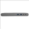 Tripp Lite U442-DOCK4-S notebook dock/port replicator Wired USB 3.2 Gen 2 (3.1 Gen 2) Type-C Silver9