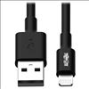 Tripp Lite M100-10N-BK lightning cable 9.84" (0.25 m) Black1