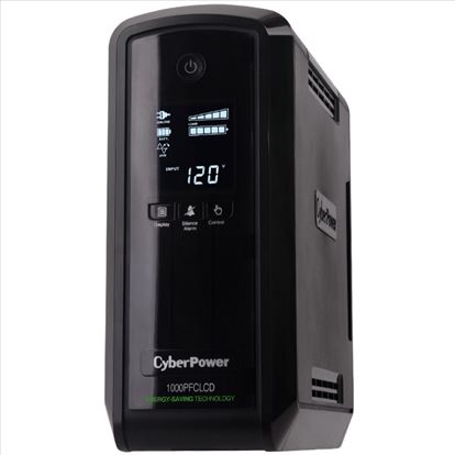 CyberPower CP1000PFCLCDTAA uninterruptible power supply (UPS) 1 kVA 600 W 10 AC outlet(s)1