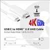 CLUB3D USB C to HDMI™ 2.0 UHD Cable Active 1.8 M./5.9 Ft.3