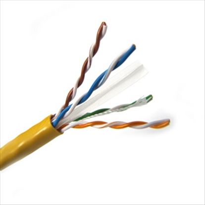 Weltron 1000ft Cat6 550MHz UTP networking cable Yellow 12000" (304.8 m) U/UTP (UTP)1