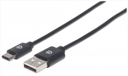 Picture of Manhattan 354929 USB cable 78.7" (2 m) USB 2.0 USB A USB C Black