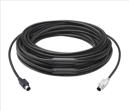 Logitech GROUP 15m Extender Cable PS/2 cable 590.6" (15 m) 6-p Mini-DIN Black1