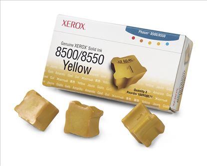 Picture of Xerox 108R00671 ink stick 3 pc(s) Yellow 3000 pages