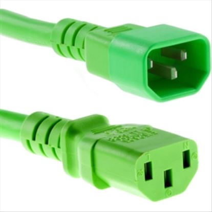 Unirise PWRC13C1408FGRN power cable Green 94.5" (2.4 m) C13 coupler C14 coupler1