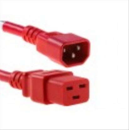 Unirise PWCD-C14C19-15A-04F-RED power cable 48" (1.22 m) C14 coupler C19 coupler1