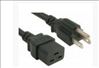 Unirise PWCD-515PC19-15A-06F-BLK power cable Black 70.9" (1.8 m) NEMA 5-15P C19 coupler1