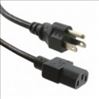 Unirise PWCD-515PC13-15A-05F-BLK power cable Black 59.8" (1.52 m) C13 coupler NEMA 5-15P1