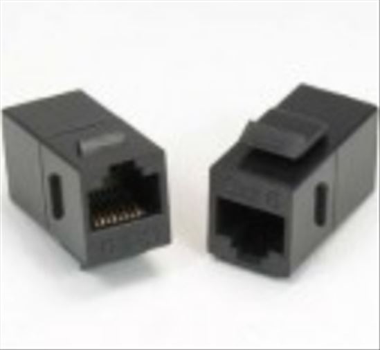 Unirise C6-CPLR-BLK cable gender changer RJ-45 Black1