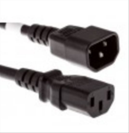 Unirise PWCD-C13C14-15A-06F-BLK power cable Black 72" (1.83 m) C13 coupler C14 coupler1