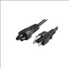 Unirise PWCD-515PC5-10A-15F-BLK power cable Black 177.2" (4.5 m) NEMA 5-15R C5 coupler1