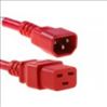 Unirise PWCD-C14C19-15A-02F-RED power cable 23.6" (0.6 m) C14 coupler C19 coupler1