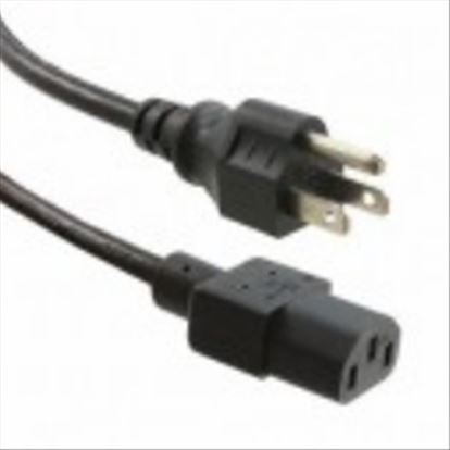Unirise PWCD-515PC13-15A-01F-BLK power cable Black 11.8" (0.3 m) C13 coupler NEMA 5-15P1