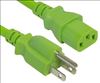 Unirise PWCD-515PC13-10A-04F-GRN power cable Green 48" (1.22 m) NEMA 5-15P C13 coupler1