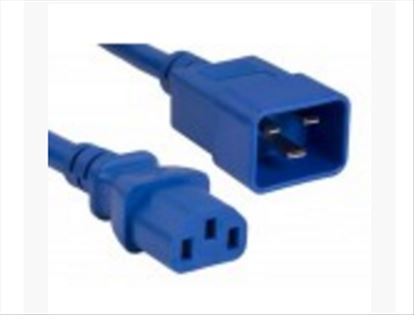 Unirise PWCD-C13C20-15A-04F-BLU power cable Blue 48" (1.22 m) C20 coupler C13 coupler1