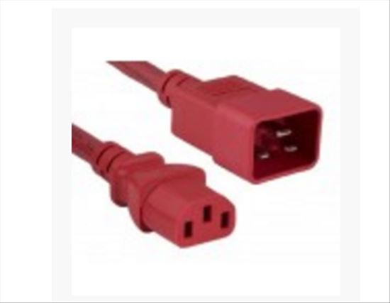 Unirise PWCD-C13C20-15A-04F-RED power cable 48" (1.22 m) C20 coupler C13 coupler1