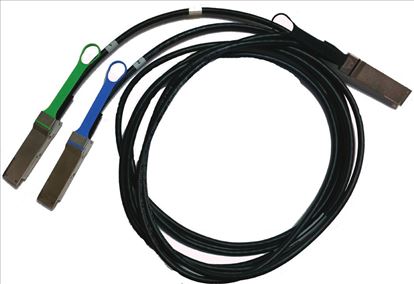 Picture of Mellanox Technologies MCP7H50-H001R30 InfiniBand cable 39.4" (1 m) QSFP56 2x QSFP56 Black