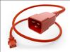 Picture of Unirise PWCD-C13C20-15A-03F-RED power cable 39.4" (1 m) C13 coupler C20 coupler