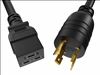 Unirise PWCD-L620PC19-20A-06F-BLK power cable Black 70.9" (1.8 m) NEMA L6-20P C19 coupler2