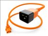 Unirise PWCD-C13C20-15A-04F-ORG power cable Orange 47.2" (1.2 m) C13 coupler C20 coupler1