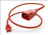 Picture of Unirise PWRC13C1403FORG power cable Orange 39.4" (1 m) C13 coupler C14 coupler