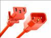 Picture of Unirise PWRC13C1403FORG power cable Orange 39.4" (1 m) C13 coupler C14 coupler