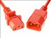 Picture of Unirise PWRC13C1403FORG power cable Orange 39.4" (1 m) C13 coupler C14 coupler