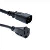 Unirise PWCD-515RC14-10A-01F-BLK power cable Black 11.8" (0.3 m) NEMA 5-15R C14 coupler1