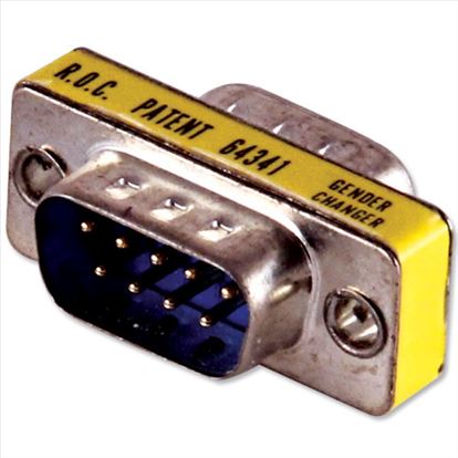 B&B Electronics 9SGM cable gender changer DB9 Metallic, Yellow1