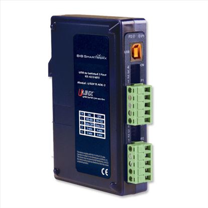 B&B Electronics USOPTL4DR-2 serial converter/repeater/isolator USB 1.1 RS-422/485 Blue1