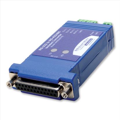 Picture of IMC Networks 4WSD9OTB serial converter/repeater/isolator RS-232 RS-485 Blue