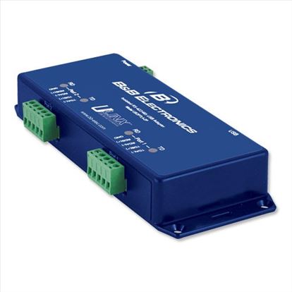Picture of B&B Electronics USOPTL4-2P serial converter/repeater/isolator USB 2.0 RS-422/485 Blue