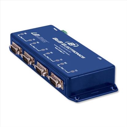 B&B Electronics USO9ML2-4P serial converter/repeater/isolator USB 2.0 RS-232 Blue1