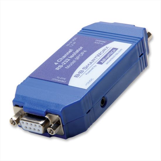 Picture of IMC Networks 9POP4 serial converter/repeater/isolator RS-232 Blue