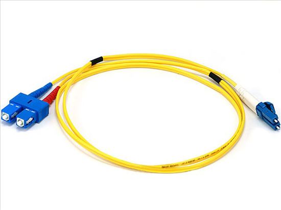 Monoprice 6262 fiber optic cable 39.4" (1 m) LC SC Aqua color, Multicolor, Yellow1