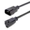 StarTech.com 1415R-3F-POWER-CORD power cable Black 39.4" (1 m) C14 coupler NEMA 5-15R1