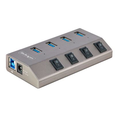StarTech.com 5G4AIBS-USB-HUB-NA interface hub USB 3.2 Gen 1 (3.1 Gen 1) Type-B 5000 Mbit/s Gray1