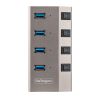 StarTech.com 5G4AIBS-USB-HUB-NA interface hub USB 3.2 Gen 1 (3.1 Gen 1) Type-B 5000 Mbit/s Gray5