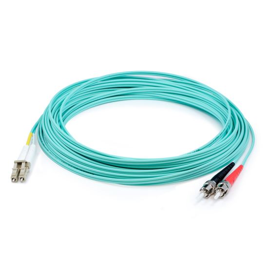 AddOn Networks ADD-ST-LC-30M5OM4P fiber optic cable 1181.1" (30 m) LOMM OM4 Aqua color1