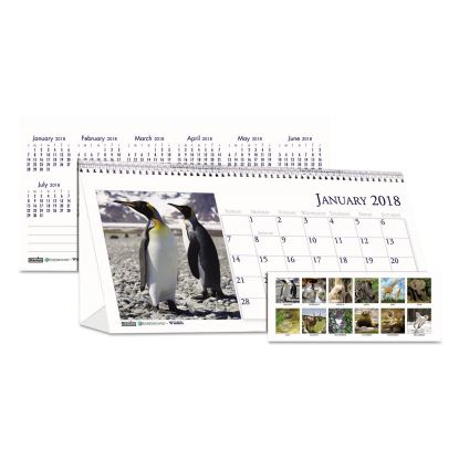 House of Doolittle™ Earthscapes™ 100% Recycled Wildlife Desk Tent Monthly Calendar with Photos1