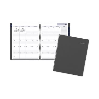 DayMinder Academic Monthly Desktop Planner, Twin-Wire Binding, 11 x 8.5, Charcoal Cover, 12-Month (July to June): 2022-20231